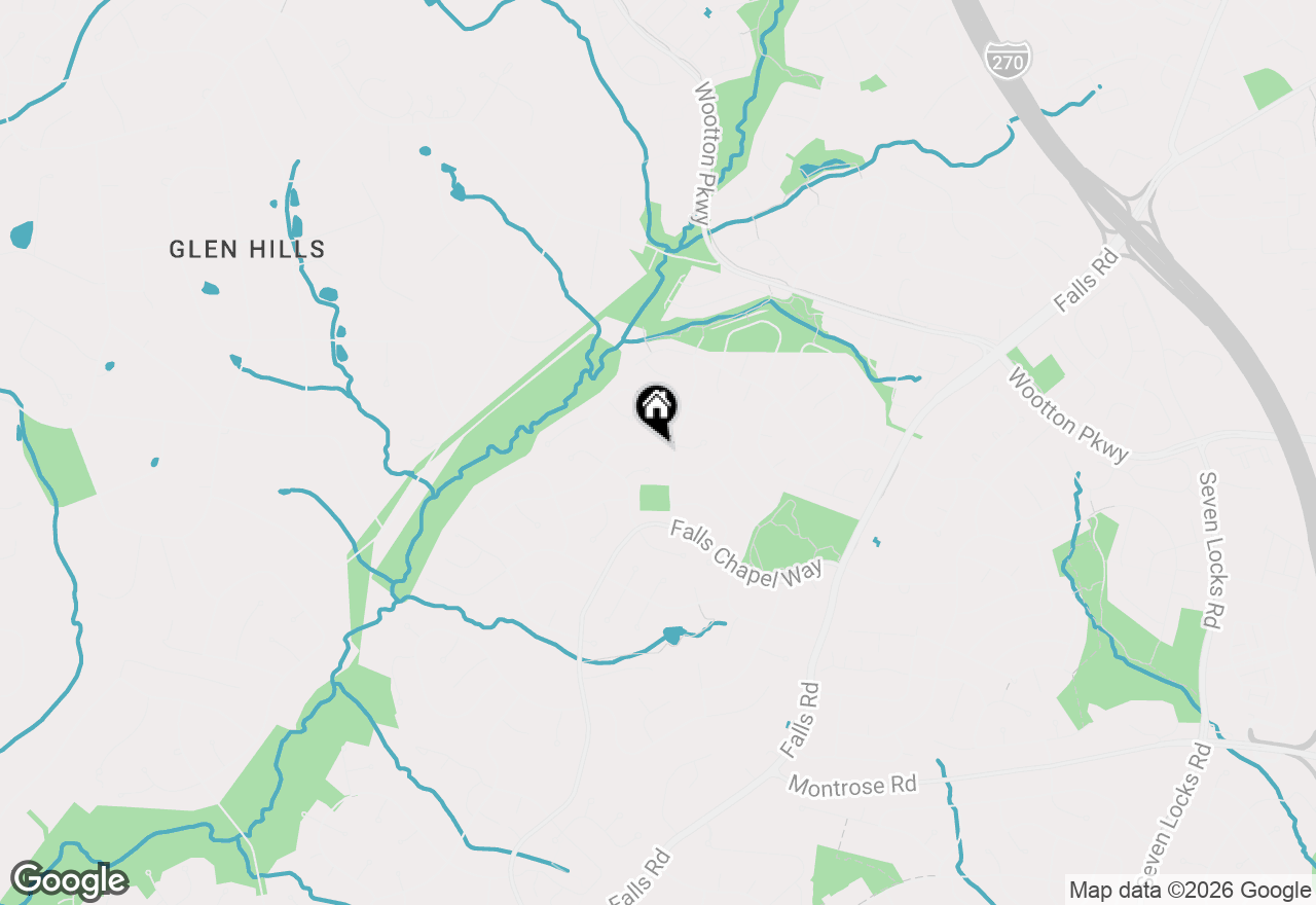 Map of 9004 Paddock Lane, Potomac, MD 20854