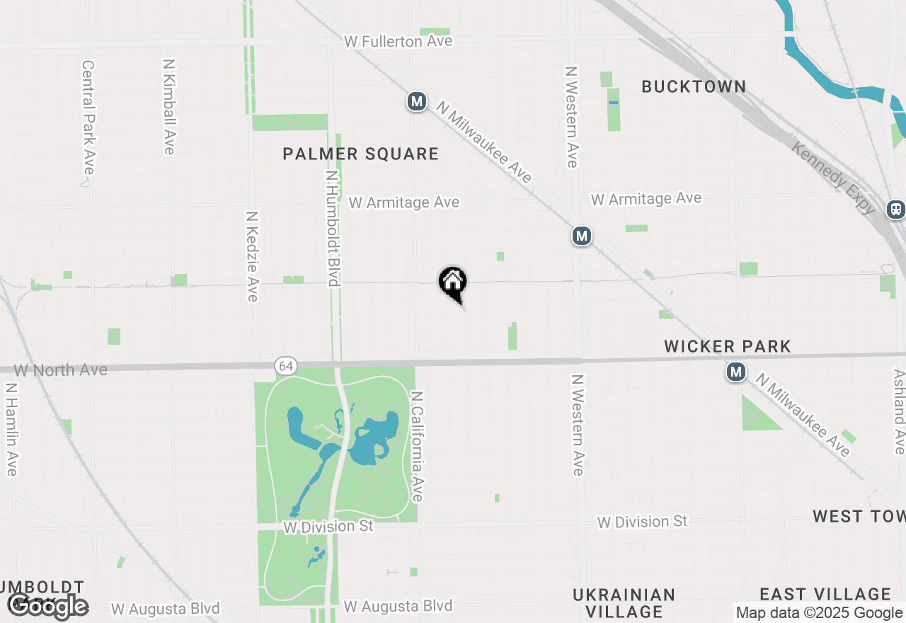 Map of 1714 N Washtenaw Avenue #1, Chicago, IL 60647