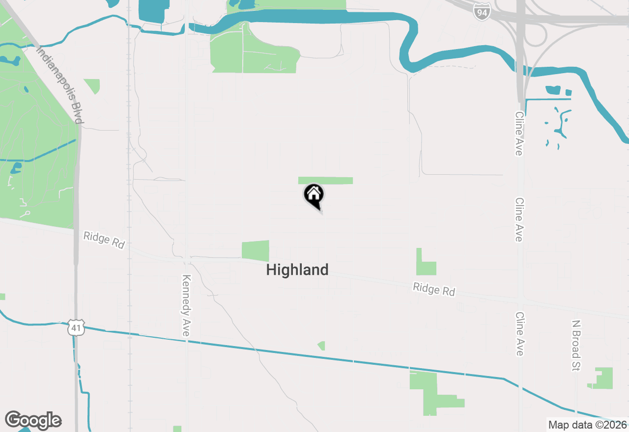 Map of 3230 Garfield Avenue, Highland, IN 46322