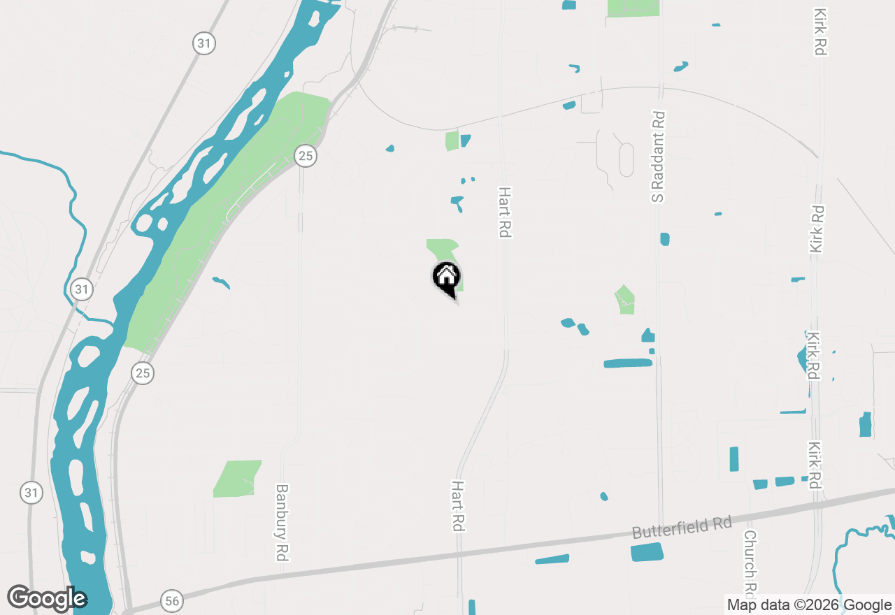 Map of 823 Columbia Circle, North Aurora, IL 60542