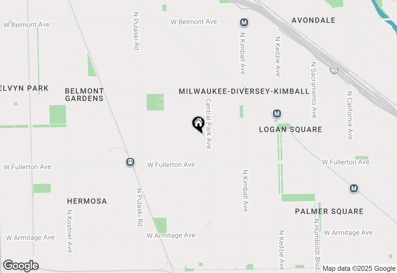 Map of 2530 N Monticello Avenue, Chicago, IL 60647