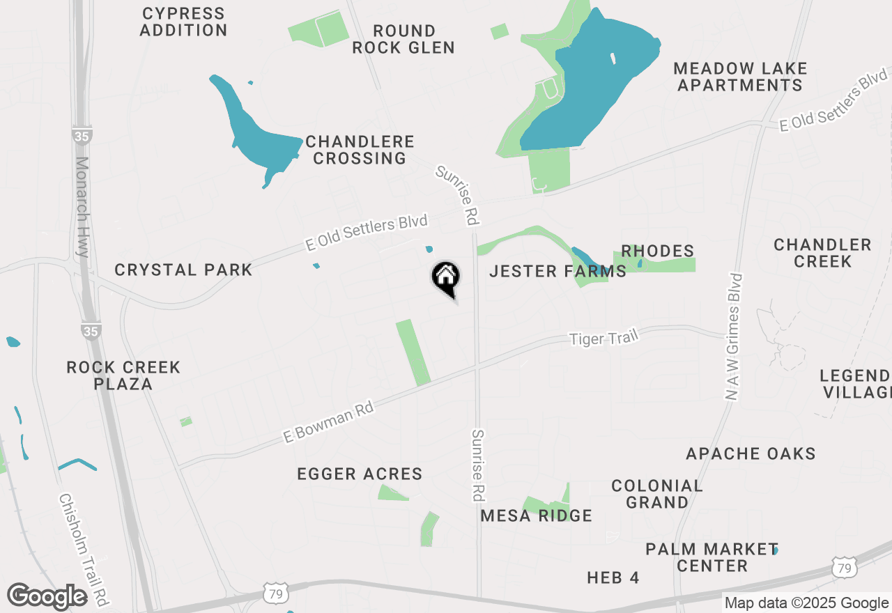 Map of 1005 Woodlief Trl, Round Rock, TX 78664