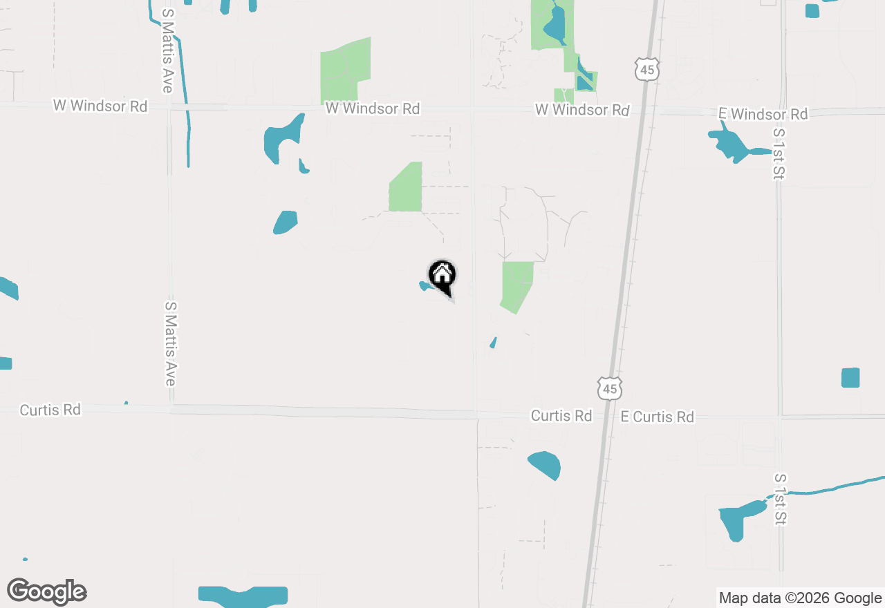 Map of 603 Lenox Court, Champaign, IL 61822