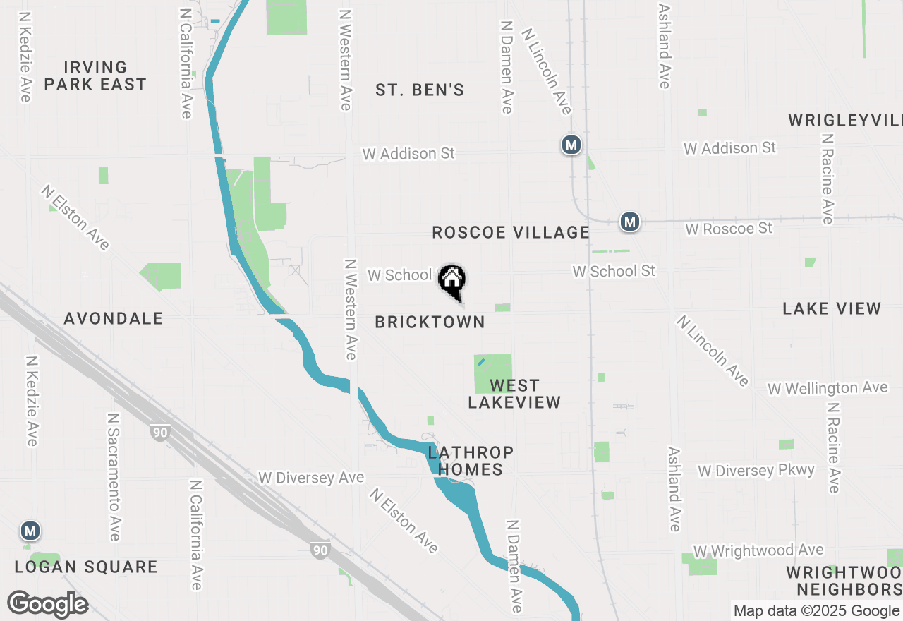 Map of 2130 W Belmont Avenue #2A, Chicago, IL 60618