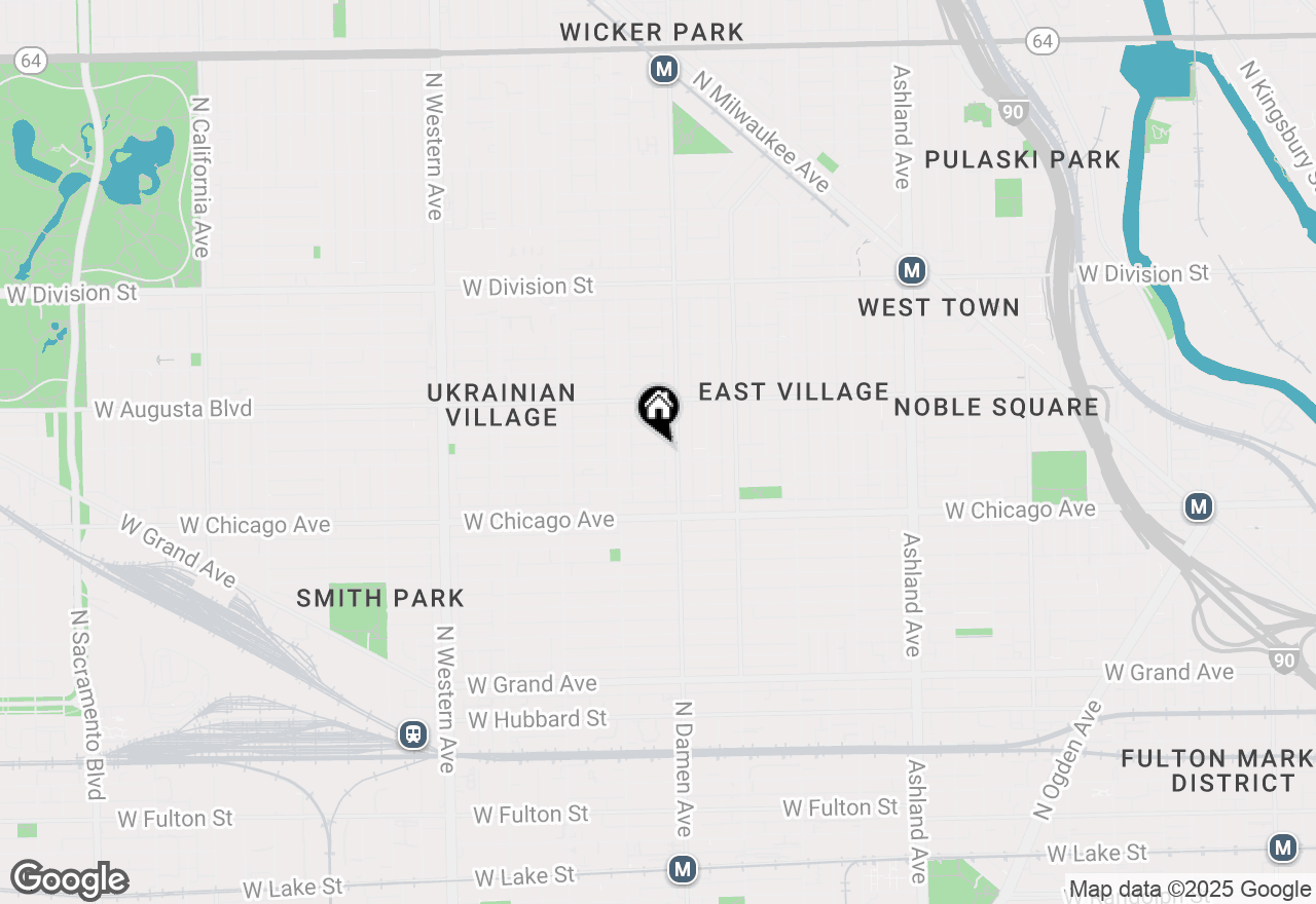 Map of 2020 W Iowa Street #1E, Chicago, IL 60622