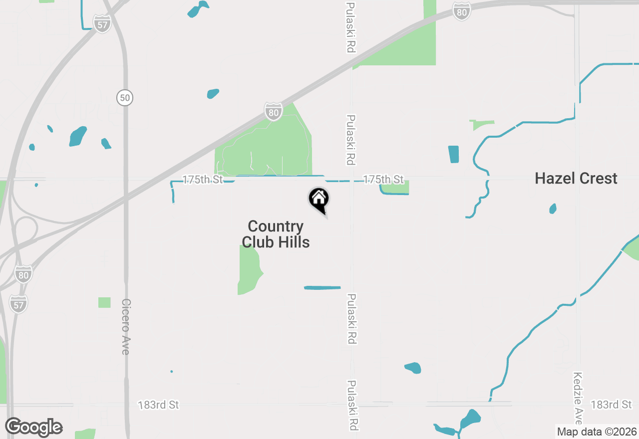 Map of 4100 176th Place, Country Club Hills, IL 60478
