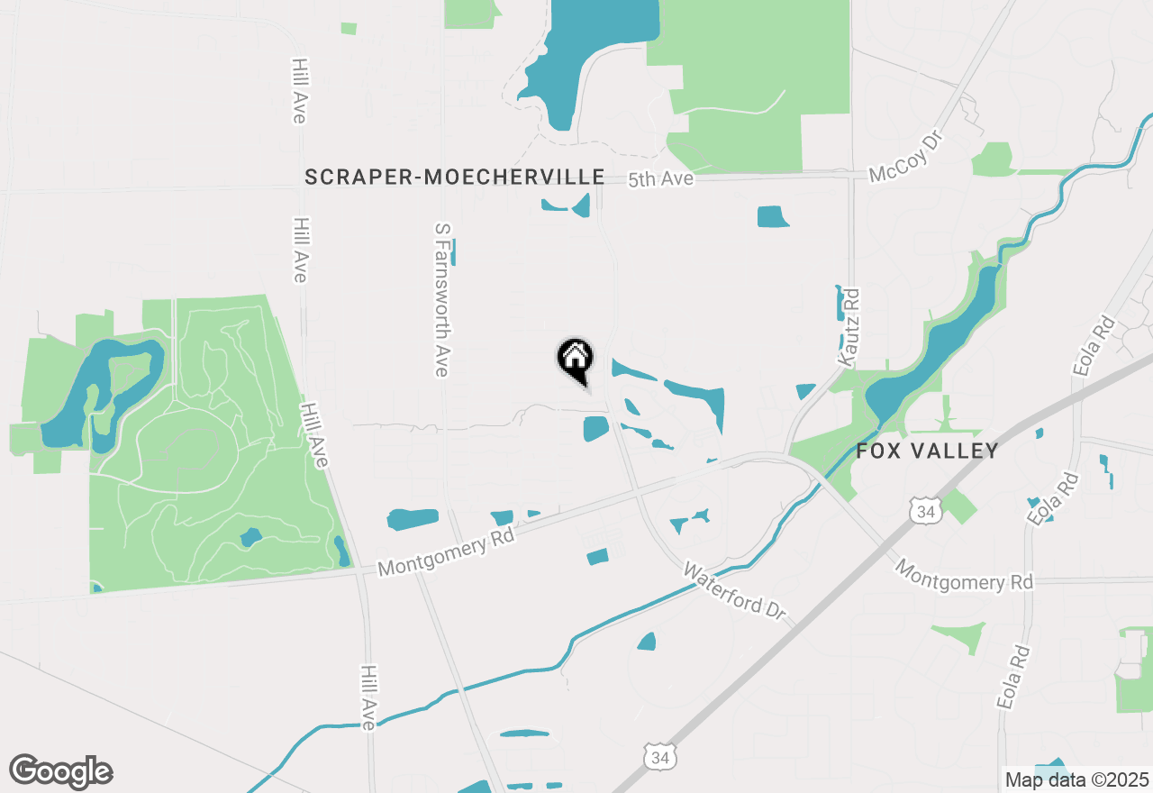 Map of 1746 Walnut Park Lane, Aurora, IL 60504