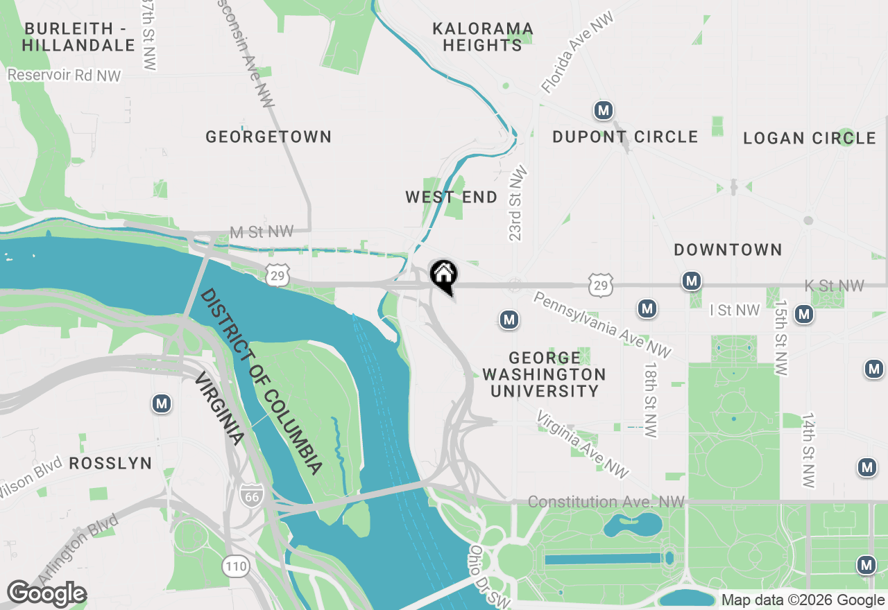 Map of 2535 Queen Annes Lane Nw, Washington, DC 20037