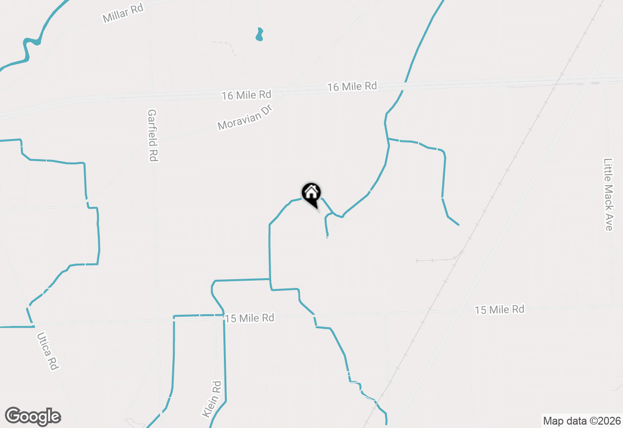 Map of 18035 Fairwood Drive, Clinton Twp, MI 48035