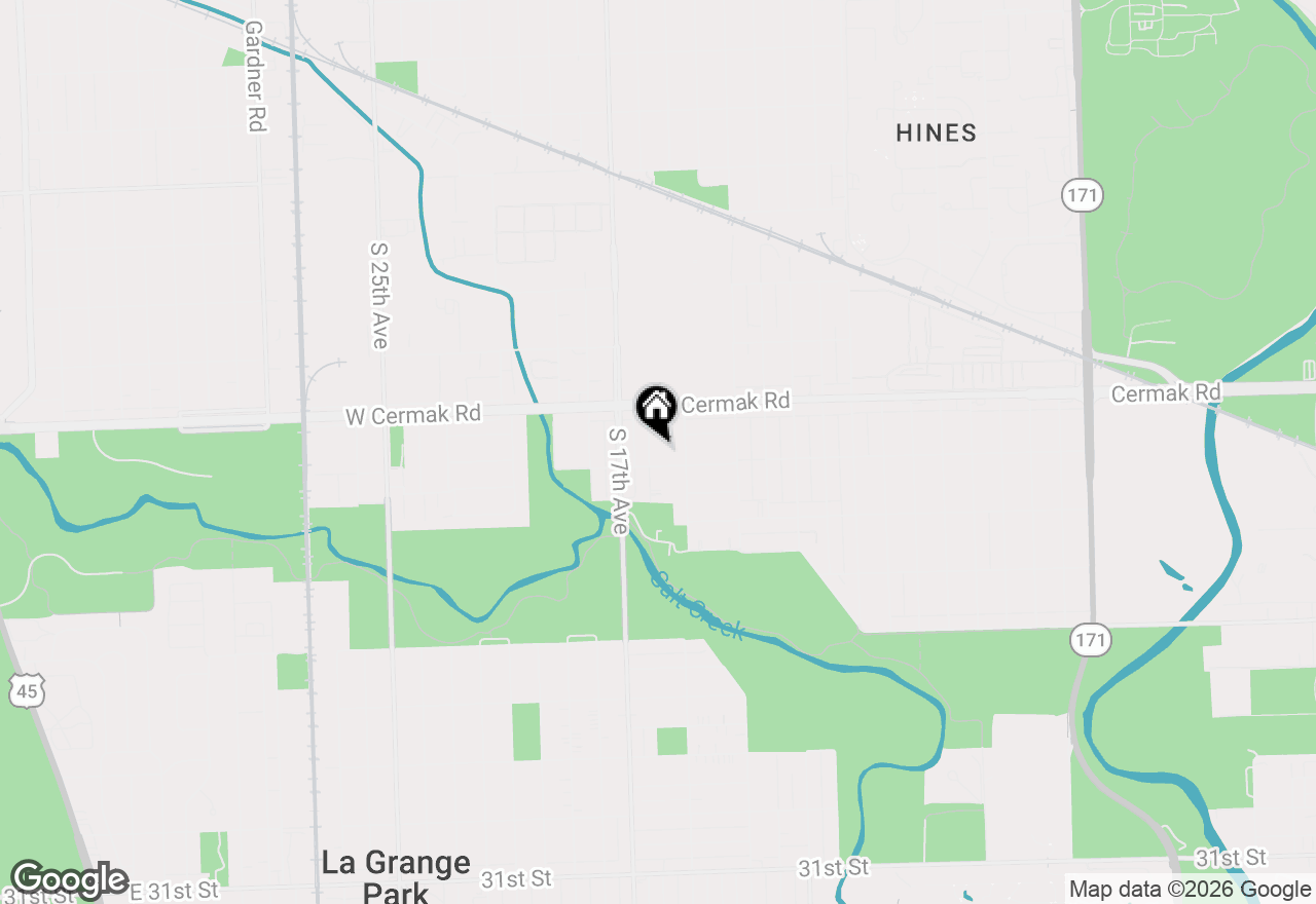 Map of 2253 S 15th Avenue, North Riverside, IL 60546