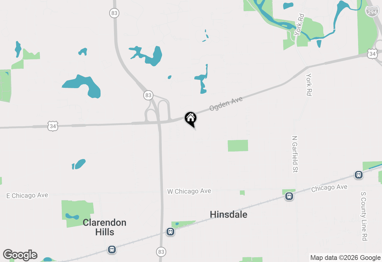 Map of 430 N Adams Street, Hinsdale, IL 60521