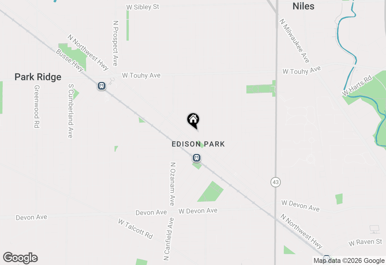 Map of 6867 N Overhill Avenue #1D, Chicago, IL 60631