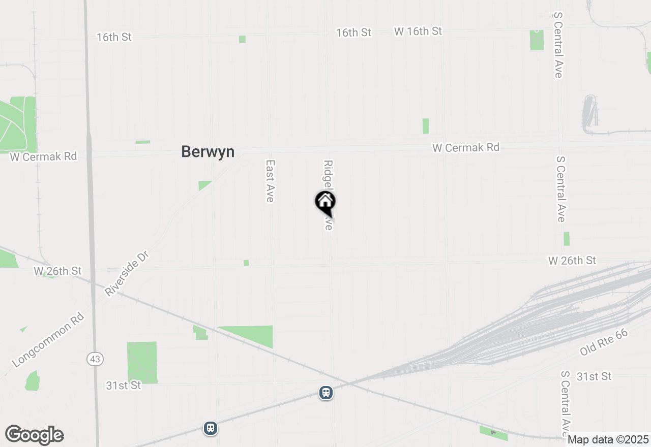 Map of 2428 S Ridgeland Avenue, Berwyn, IL 60402