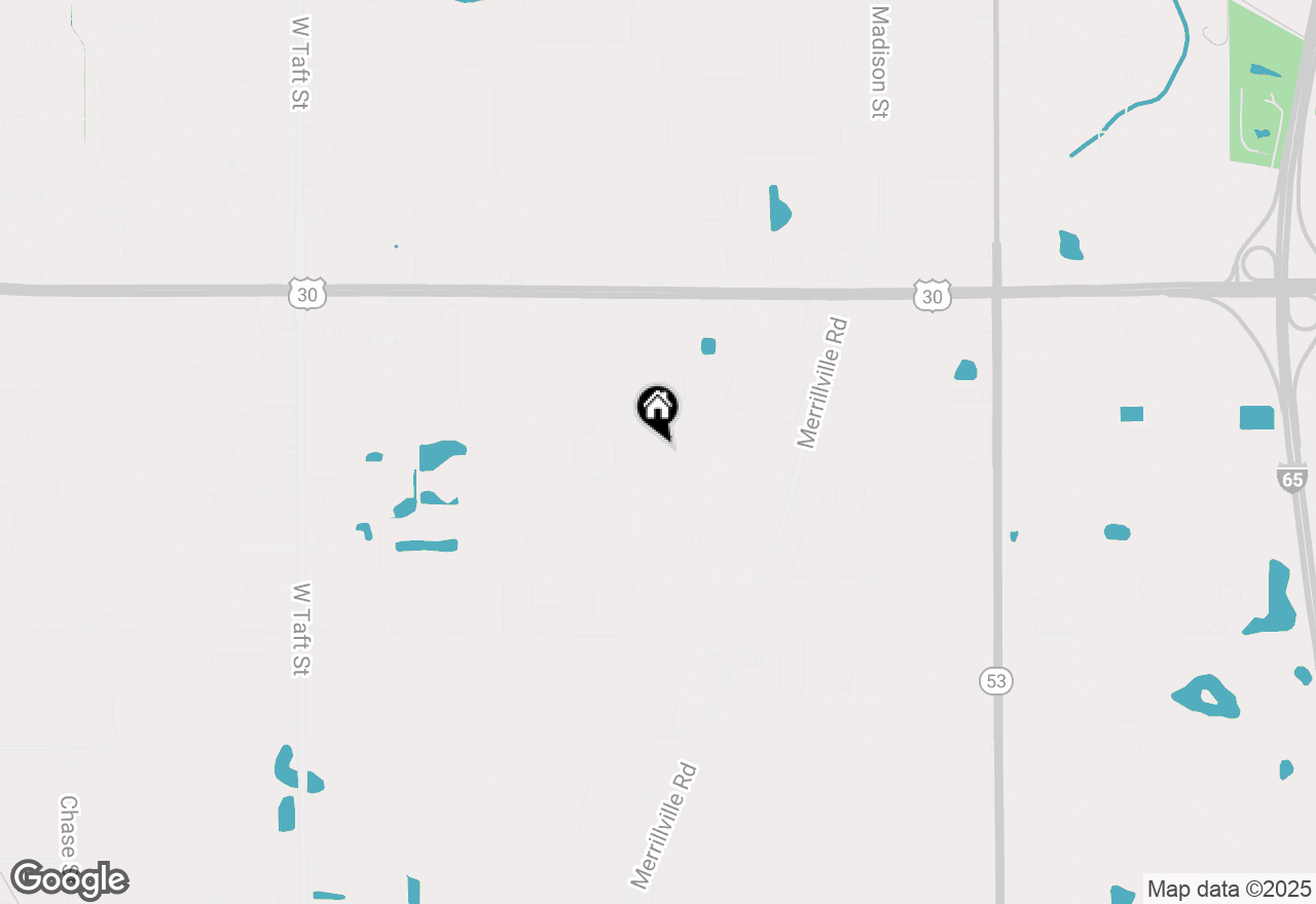 Map of 8402 Pierce Place, Merrillville, IN 46410
