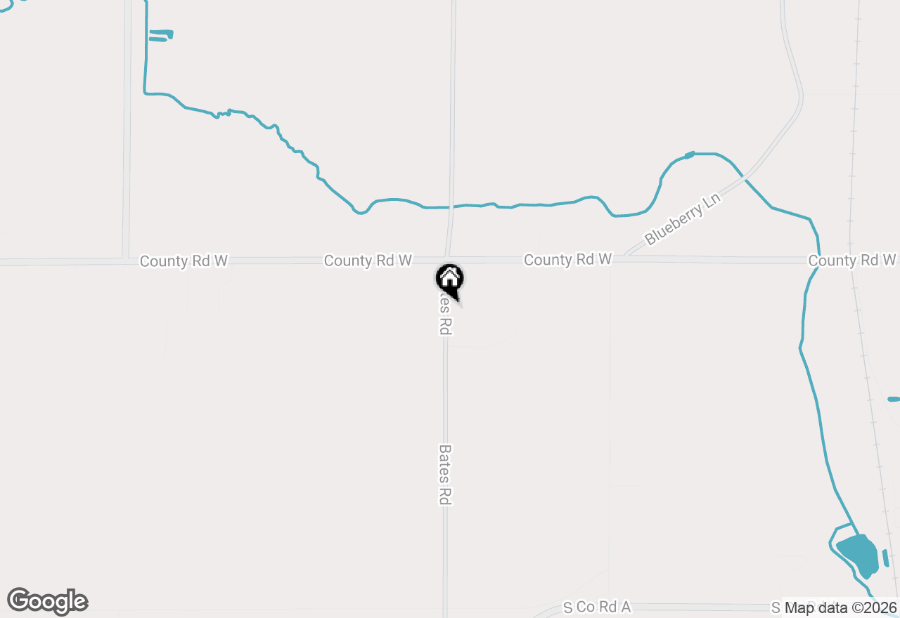 Map of N2453 Bates Rd, Adell, WI 53001