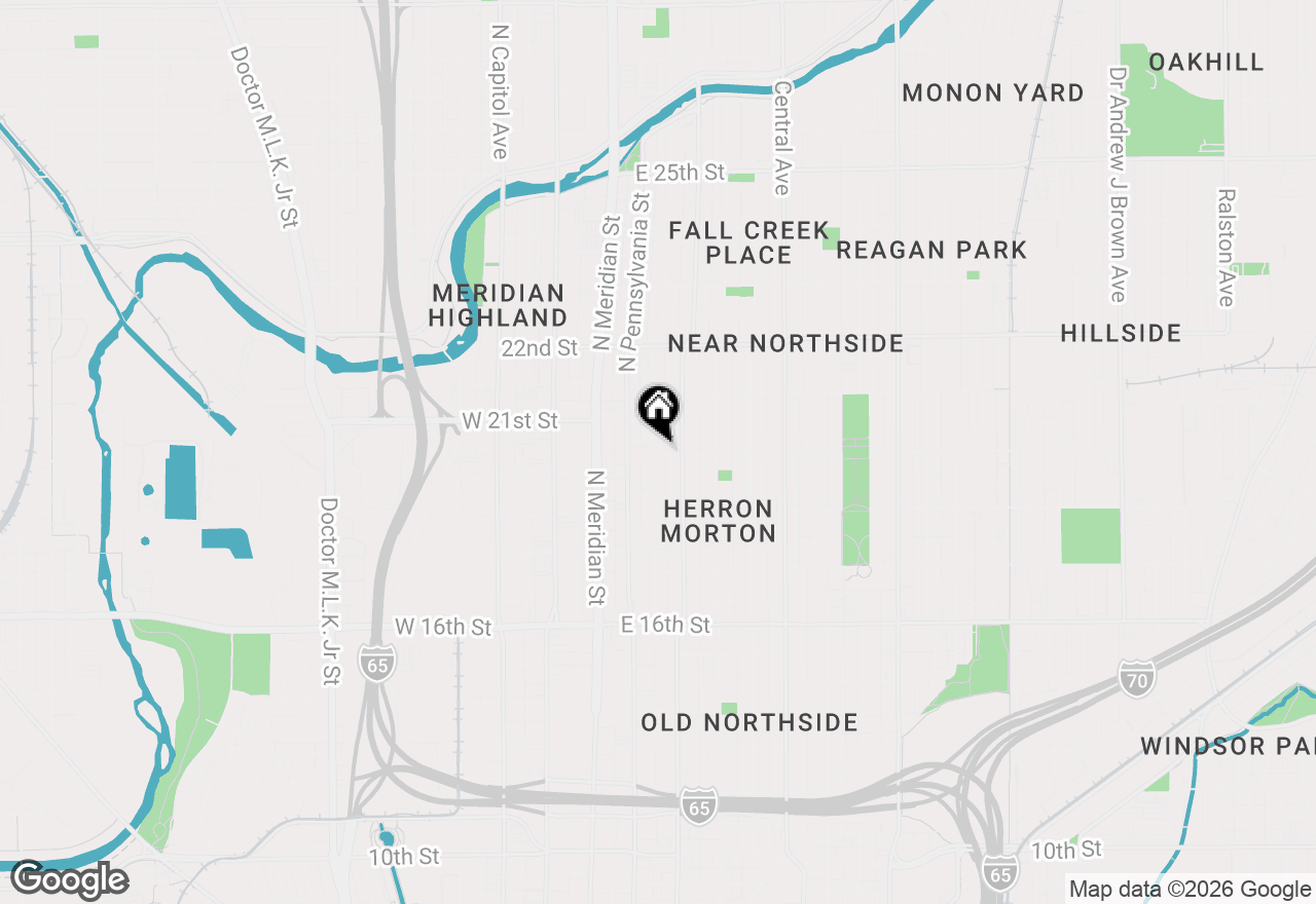 Map of 2001 N Talbott Street #101, Indianapolis, IN 46202