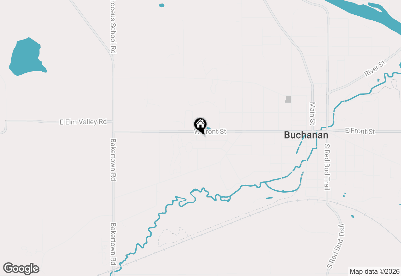 Map of 708 W Roe Street, Buchanan, MI 49107