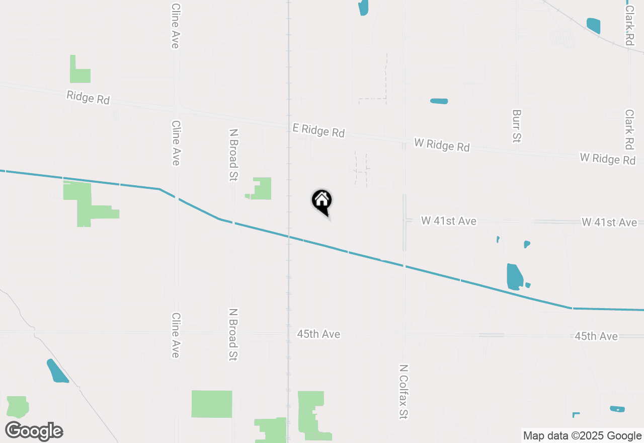 Map of 709 James Place, Griffith, IN 46319
