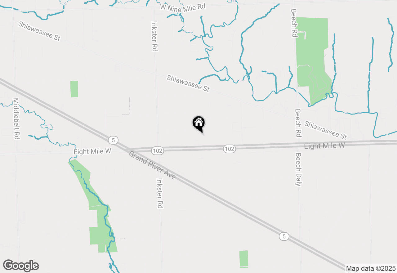 Map of 20772 Indian Street, Southfield, MI 48033