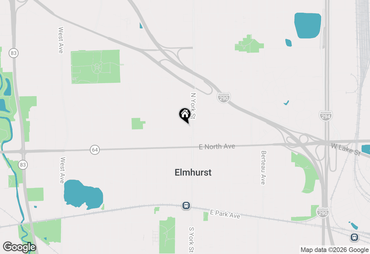 Map of 345 N Addison Avenue #2, Elmhurst, IL 60126