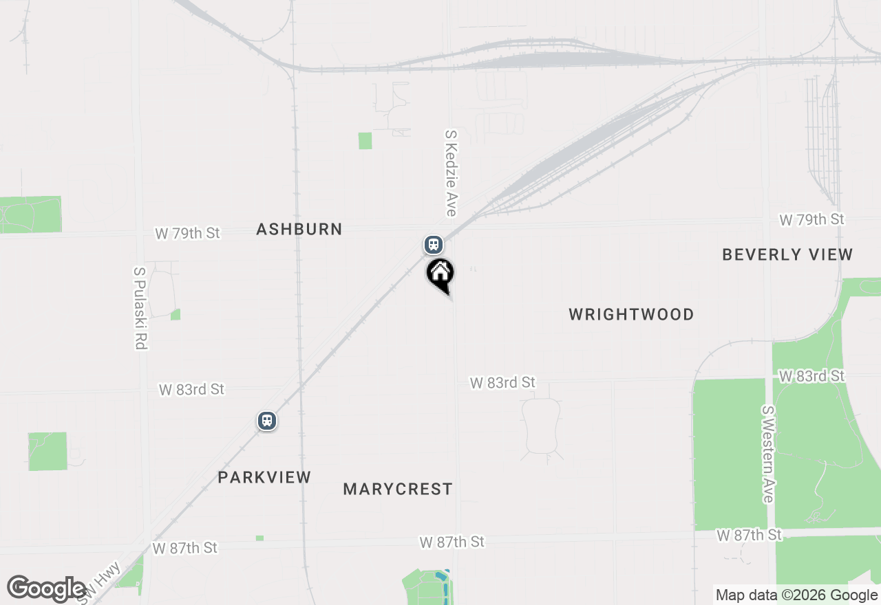 Map of 8059 S Sawyer Avenue, Chicago, IL 60652