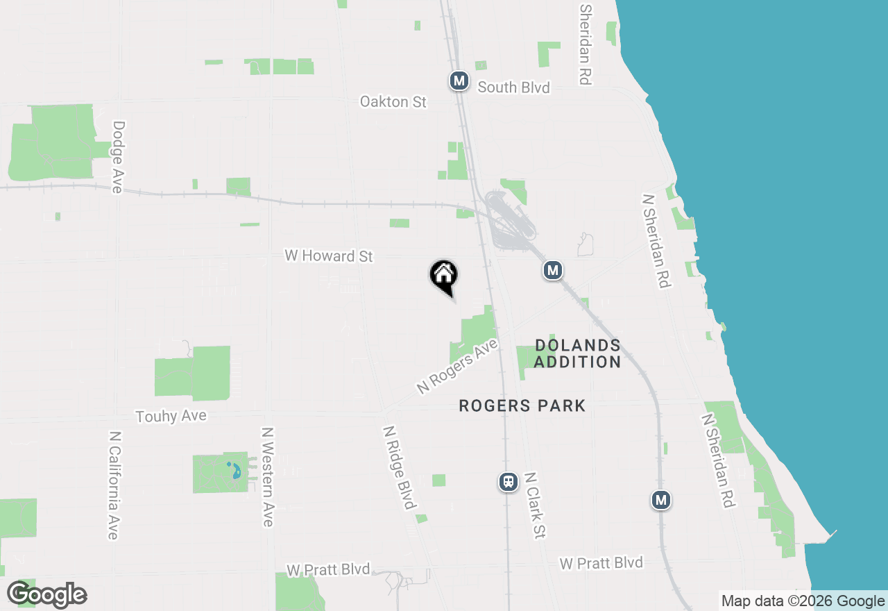 Map of 7420 N Winchester Avenue #2A, Chicago, IL 60626