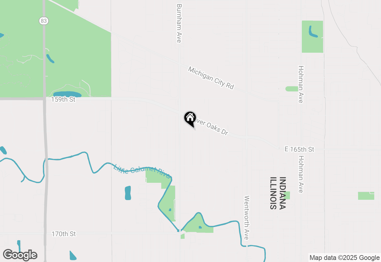 Map of 1295 Hirsch Avenue, Calumet City, IL 60409