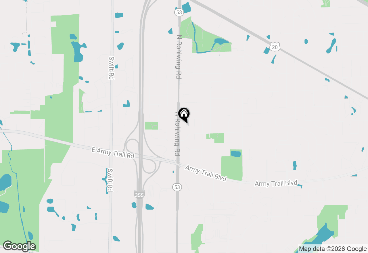 Map of 522 N Castle Road, Addison, IL 60101