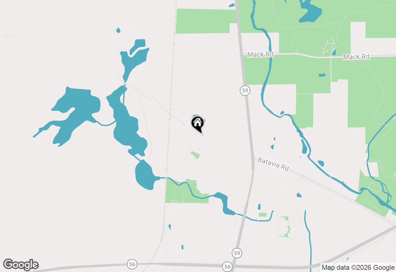 Map of 2S425 Cherice Drive, Warrenville, IL 60555
