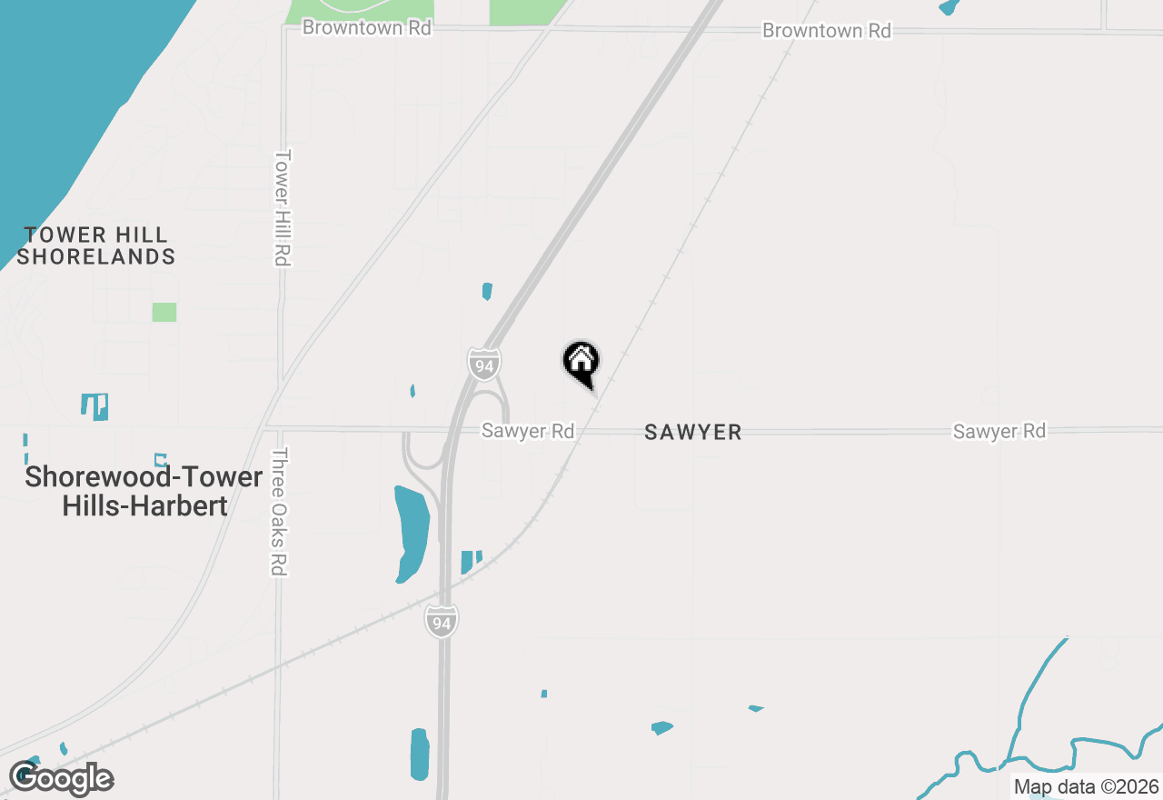 Map of 12843 S Wolcott Avenue, Sawyer, MI 49125