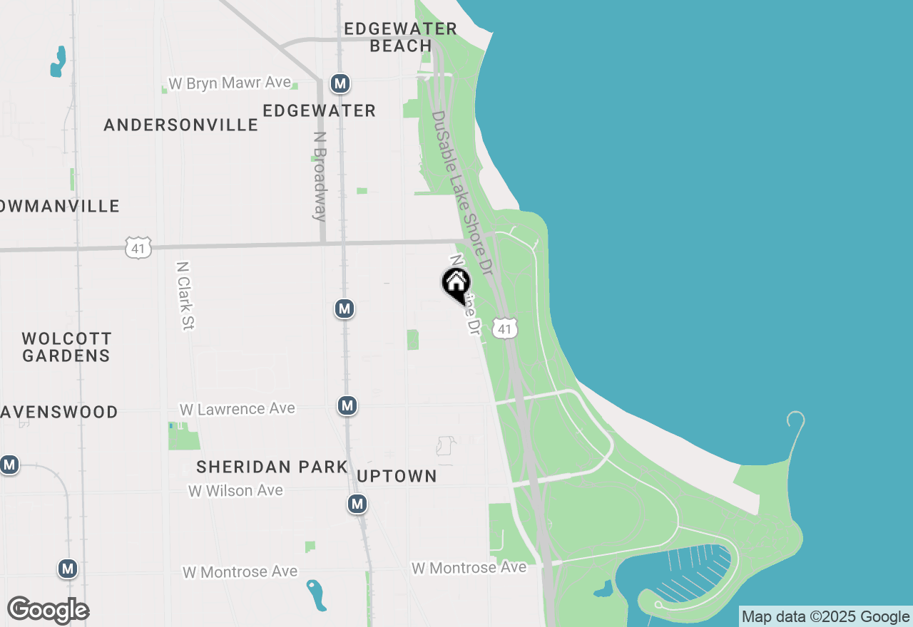 Map of 4970 N Marine Drive #224, Chicago, IL 60640