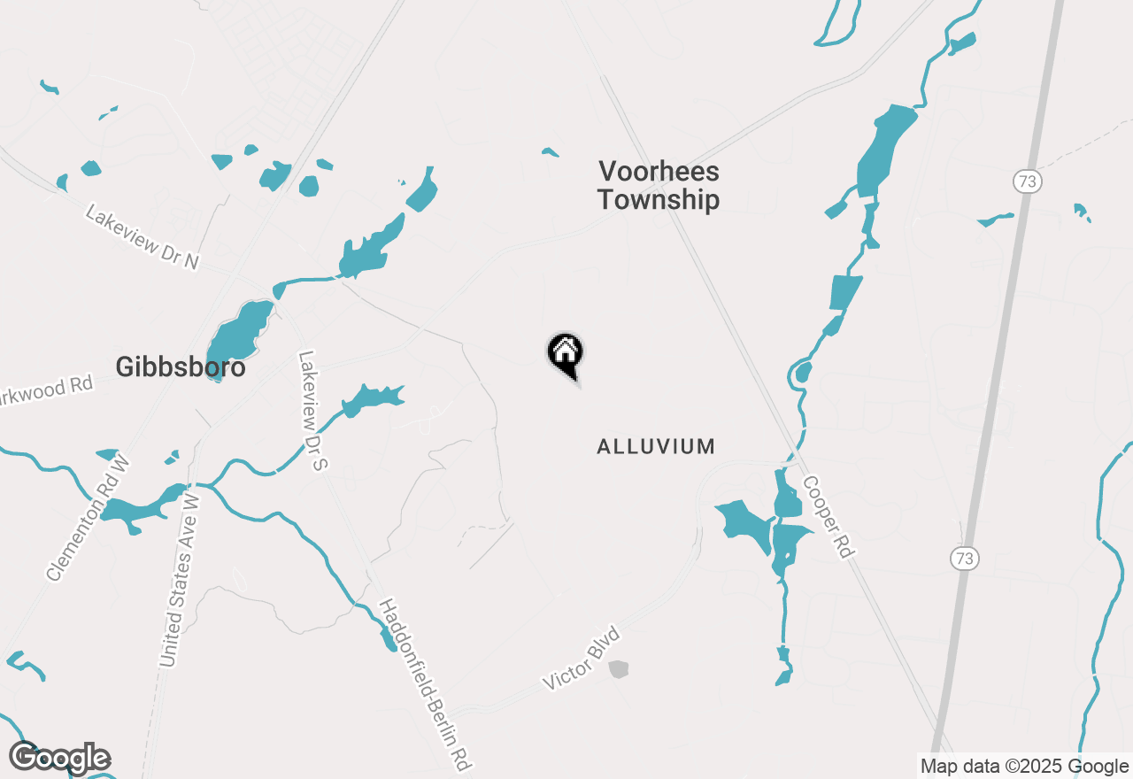 Map of 64 Chippenham Drive, Voorhees, NJ 08043