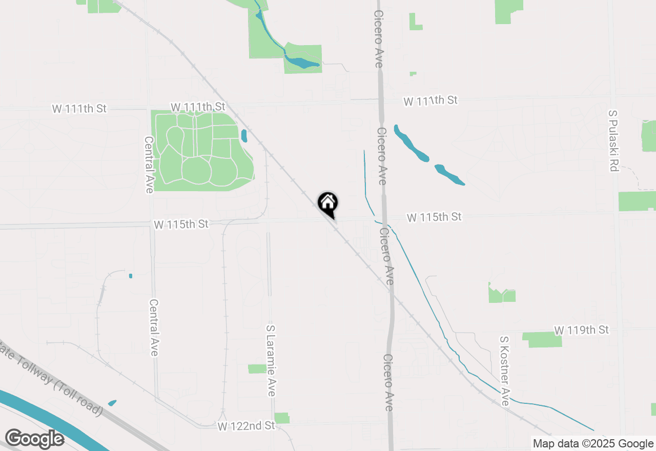 Map of 10740 S Laporte Avenue, Oak Lawn, IL 60453