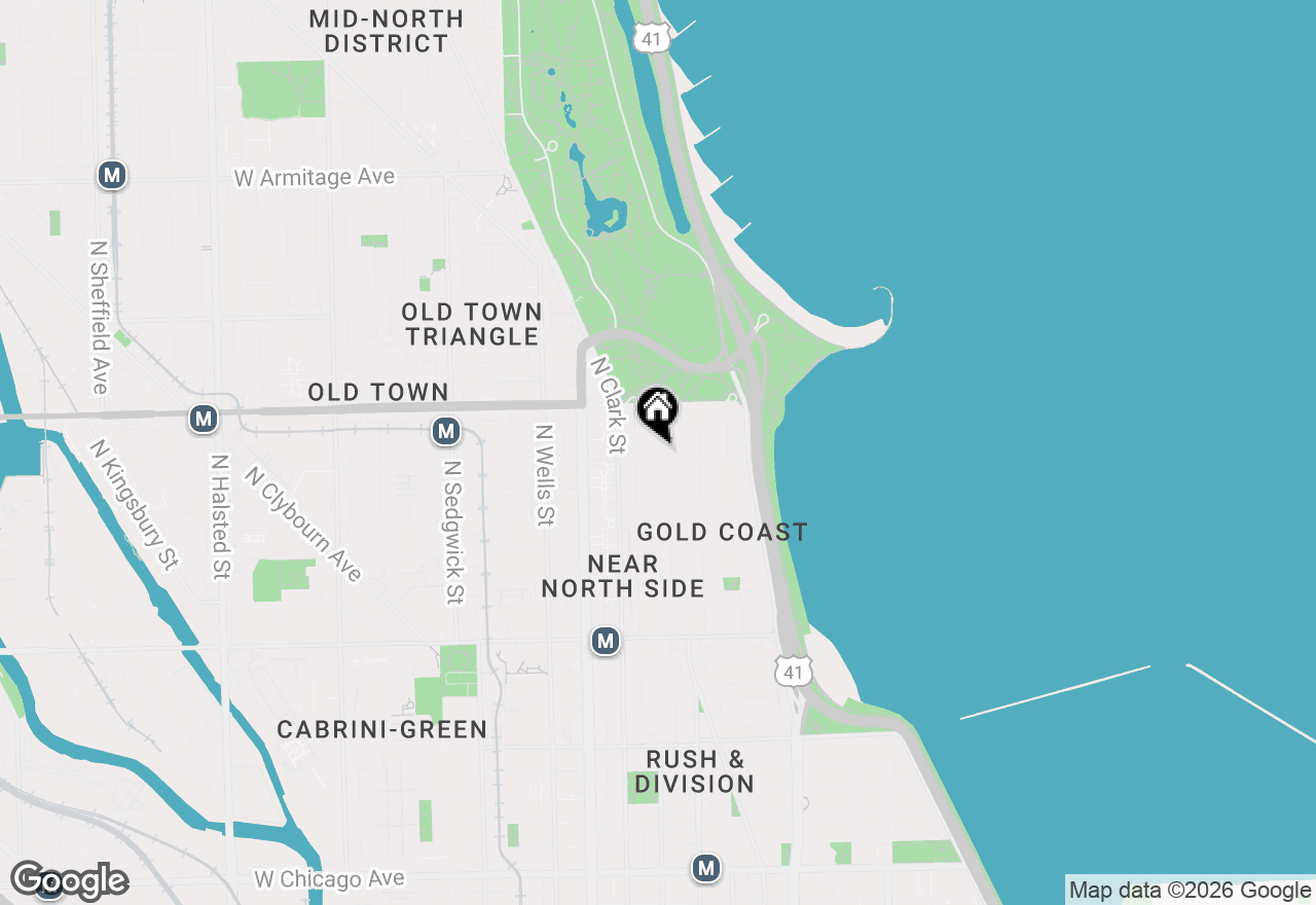 Map of 1505 N Dearborn Street #3F, Chicago, IL 60610