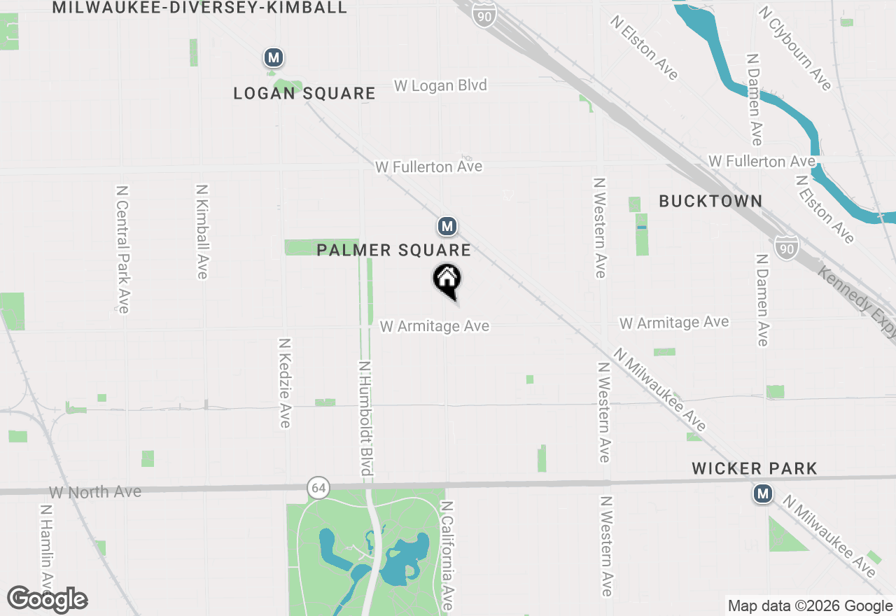 Map of 2023 N California Avenue #A3, Chicago, IL 60647