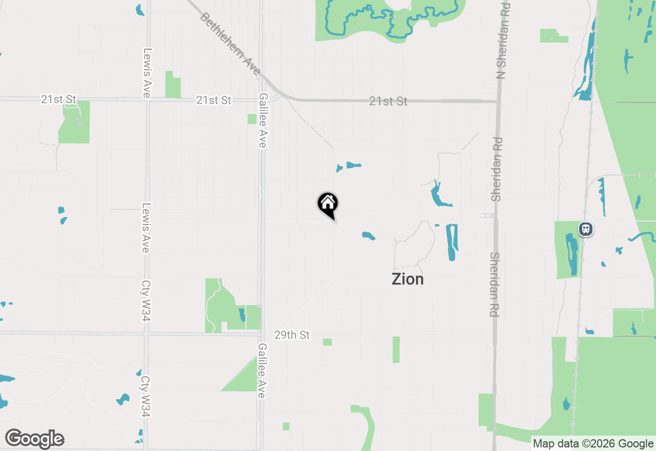 Map of 2508 Gabriel Avenue, Zion, IL 60099