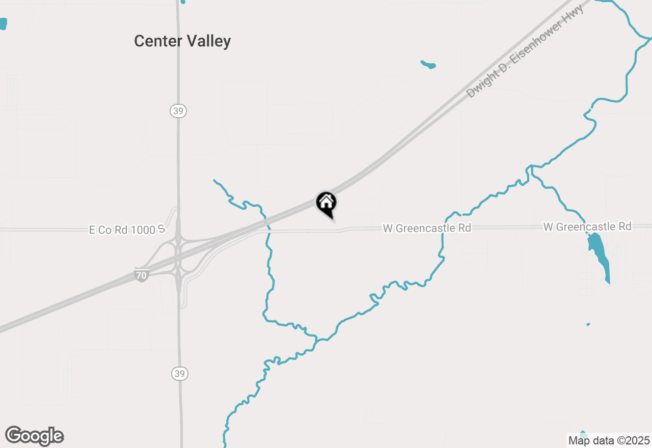 Map of 2908 E County Road 1000 S, Mooresville, IN 46158