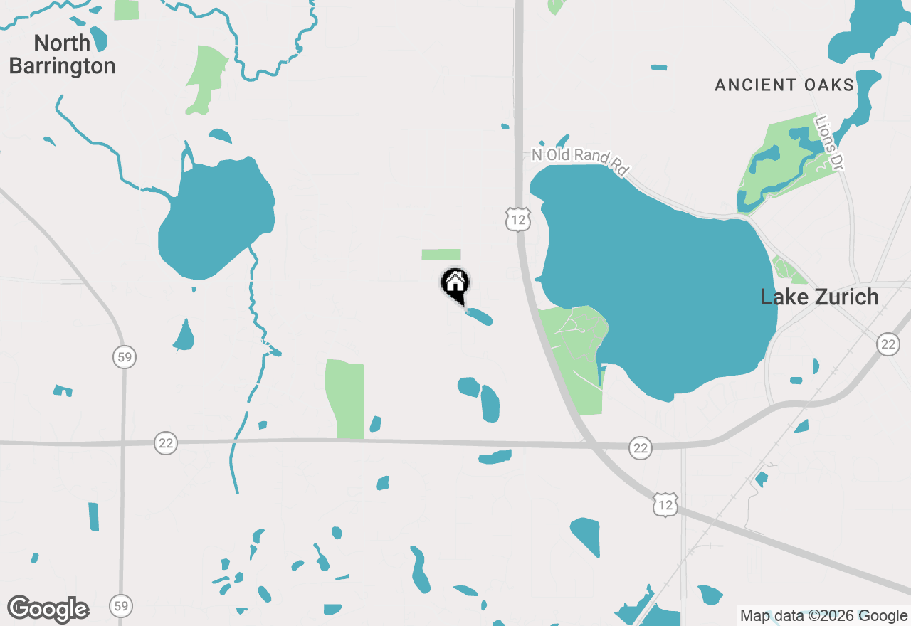 Map of 1219 Hunters Lane #1219, Lake Zurich, IL 60047