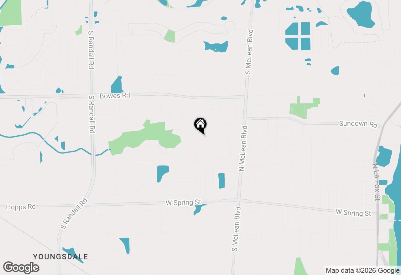 Map of 630 Hobart Drive, South Elgin, IL 60177