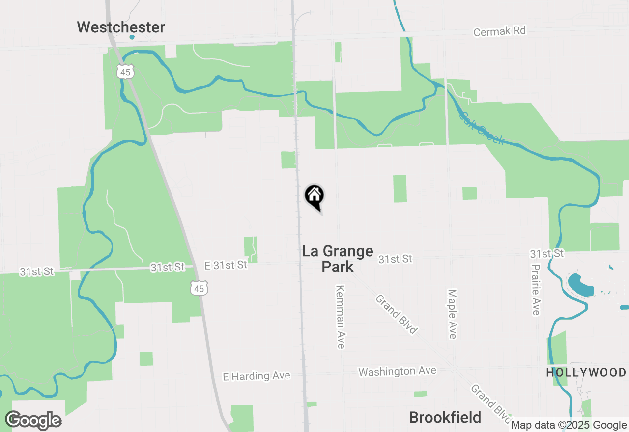 Map of 1229 Beach Avenue, La Grange Park, IL 60526