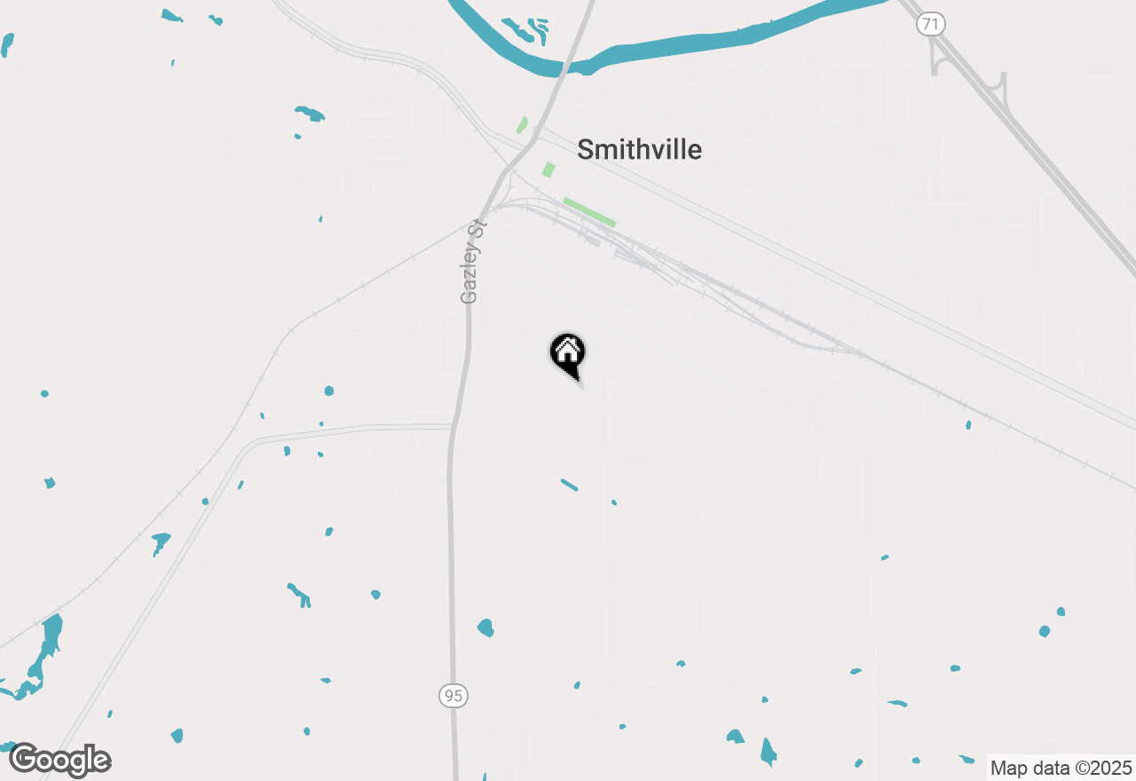 Map of 704 Hill St, Smithville, TX 78957