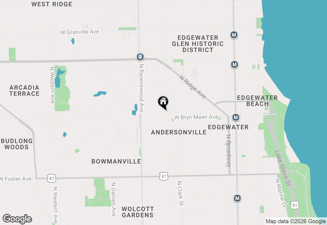 Map of 1627 W Olive Avenue, Chicago, IL 60660