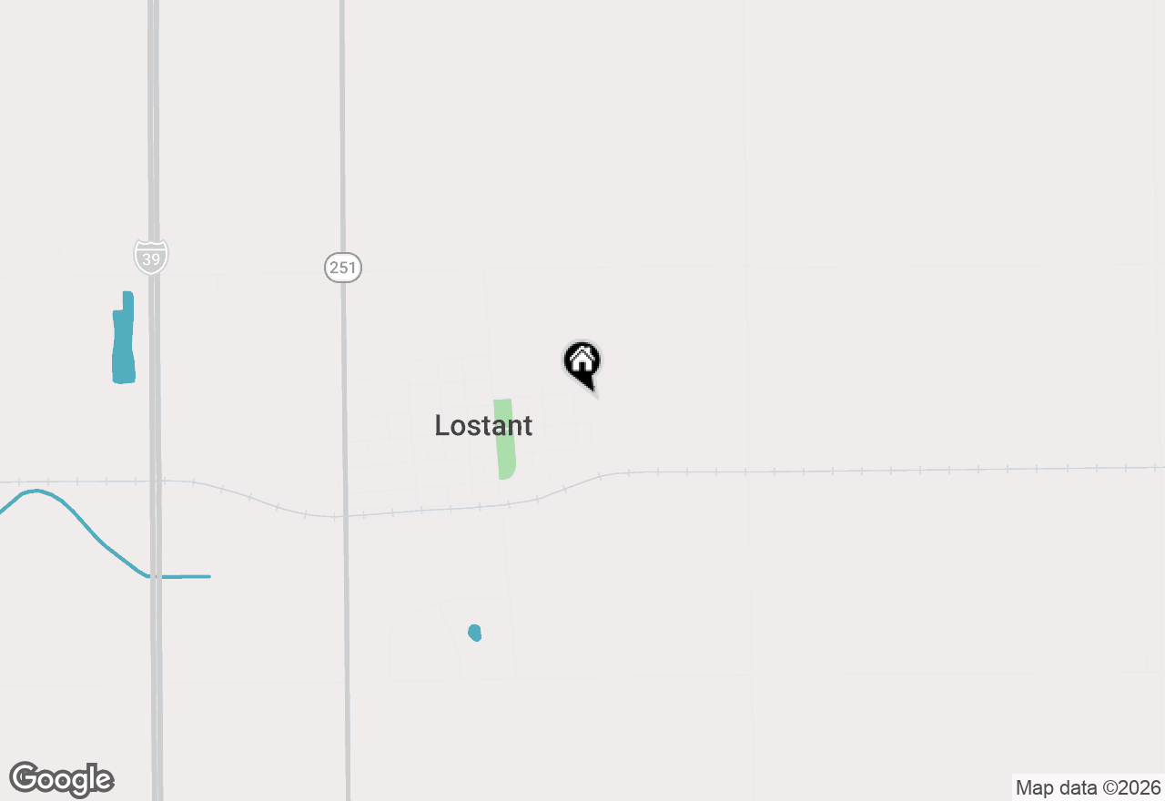 Map of 101 S Sheridan Street, Lostant, IL 61334