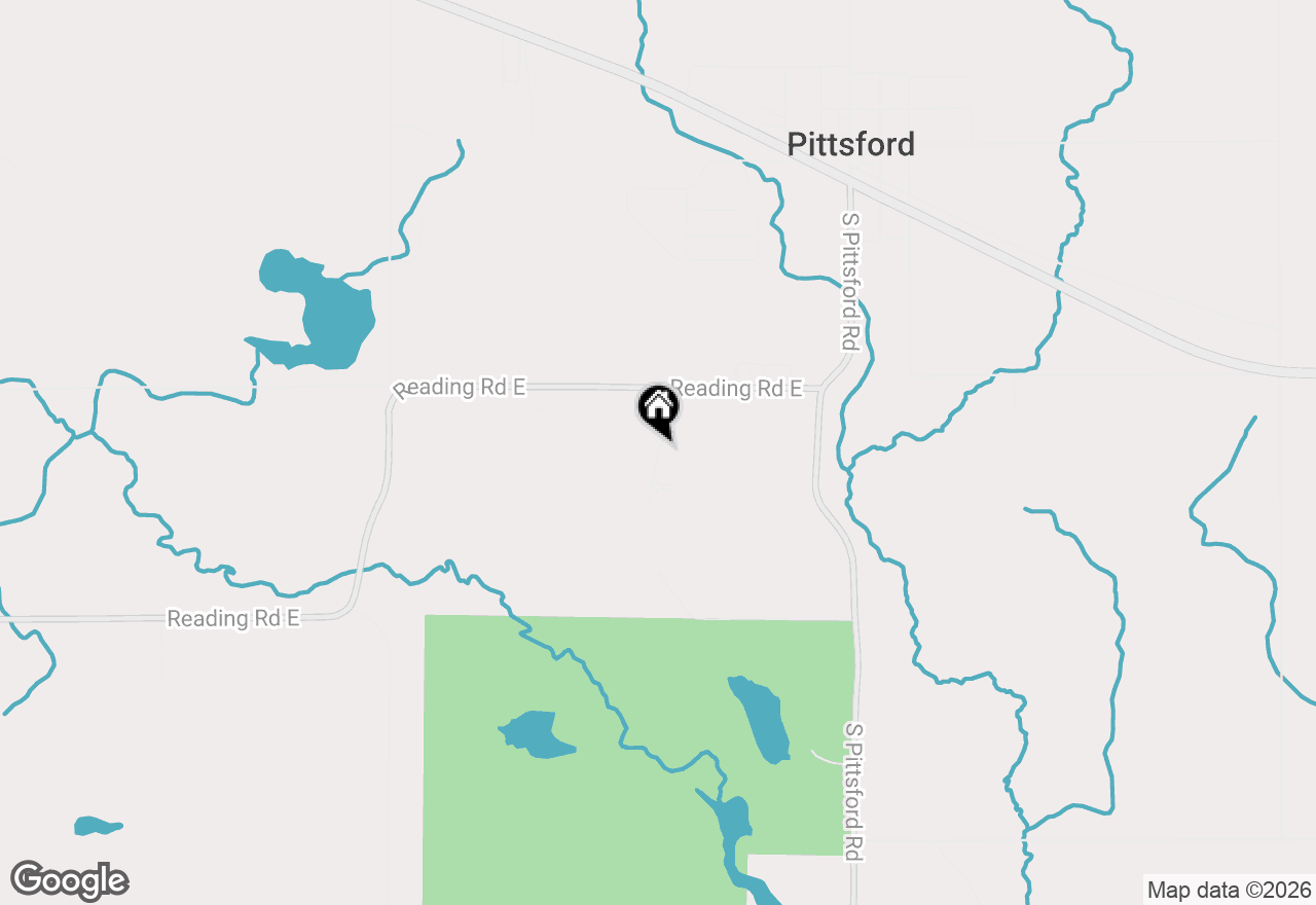Map of 8591 Reading Road E, Pittsford, MI 49271