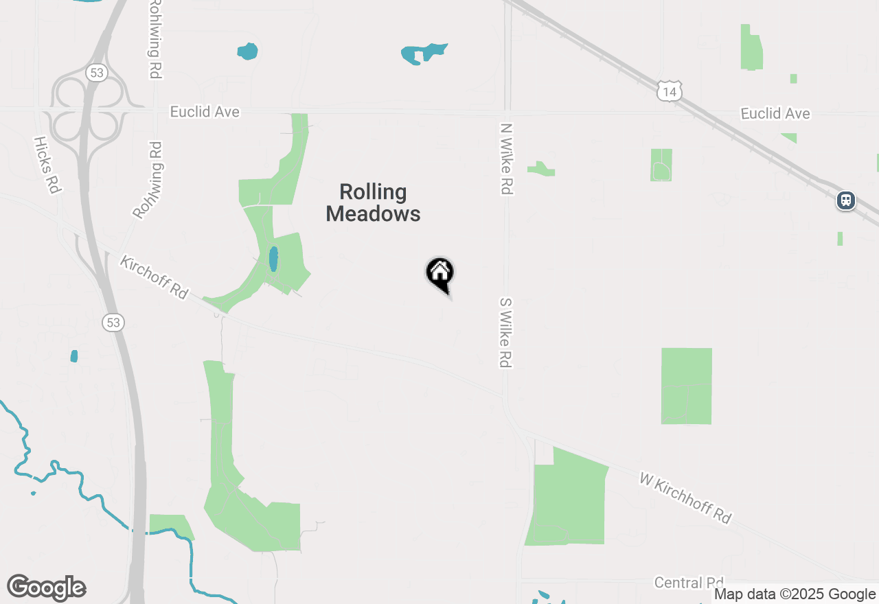 Map of 2302 South Street, Rolling Meadows, IL 60008