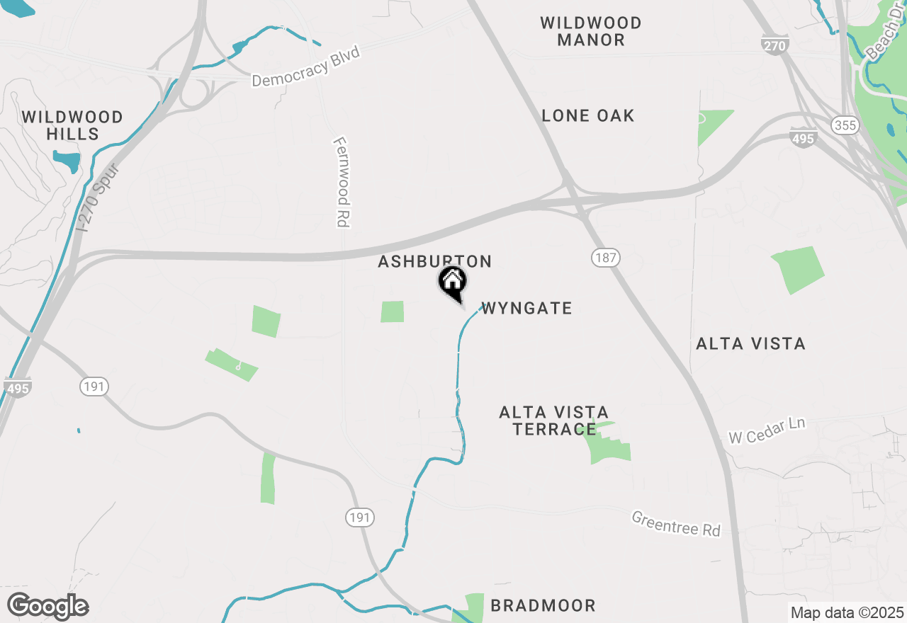 Map of 9407 Wadsworth Drive, Bethesda, MD 20817