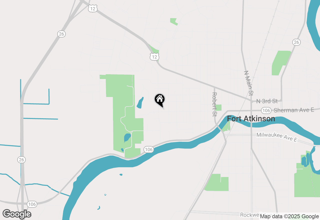 Map of 1124 Sherman Avenue, Fort Atkinson, WI 53538