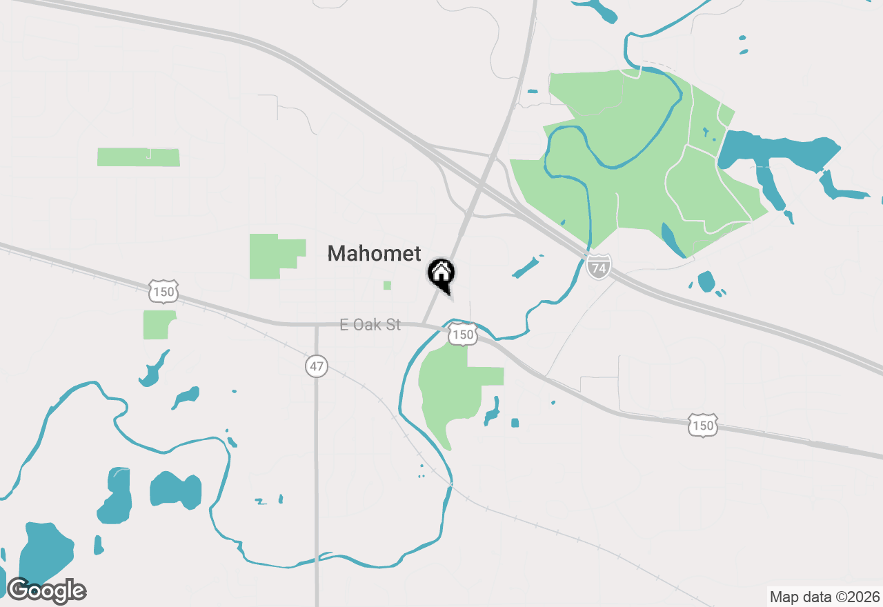 Map of 110 S Lombard Street, Mahomet, IL 61853