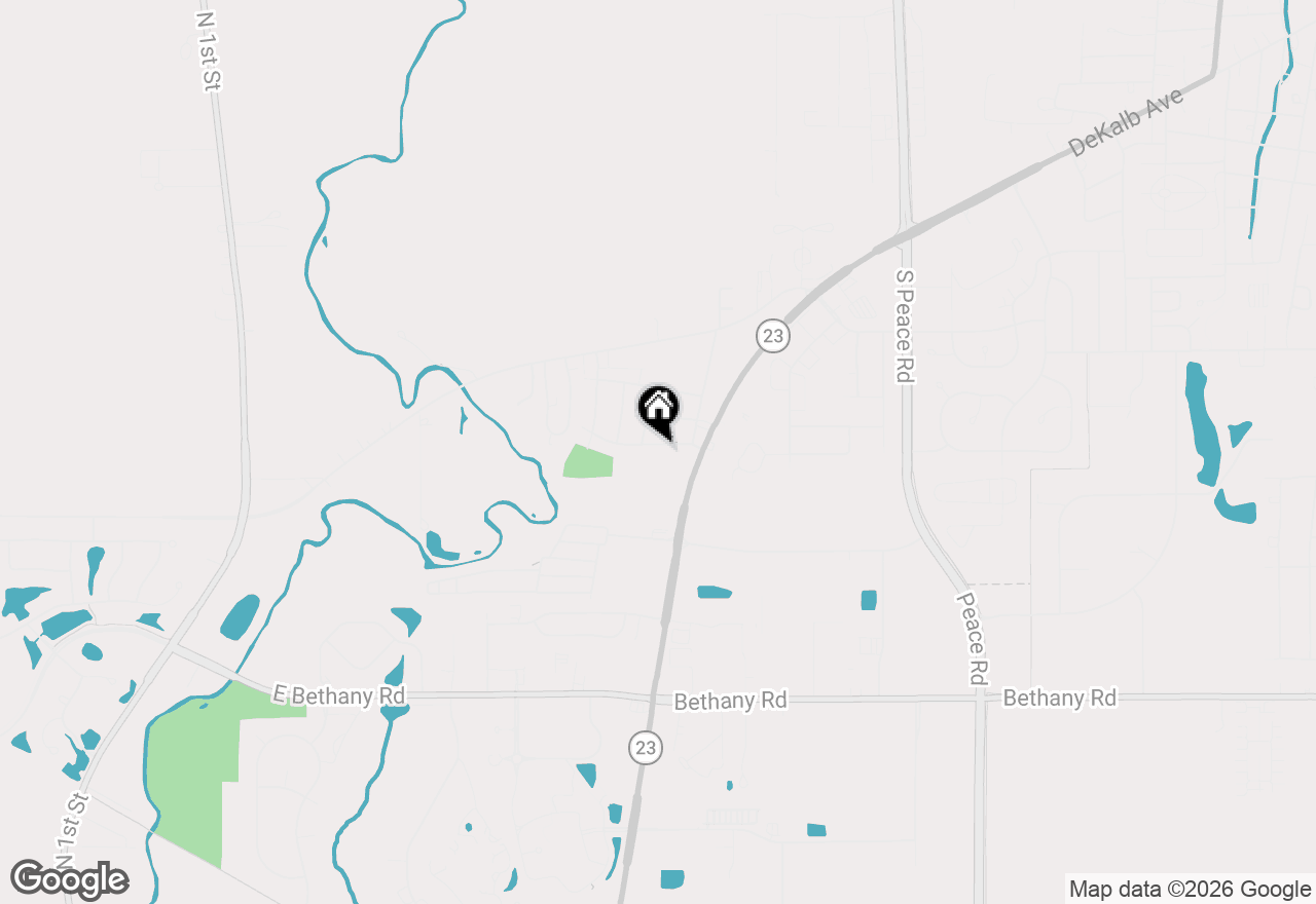 Map of 2136 Highland Drive, Sycamore, IL 60178