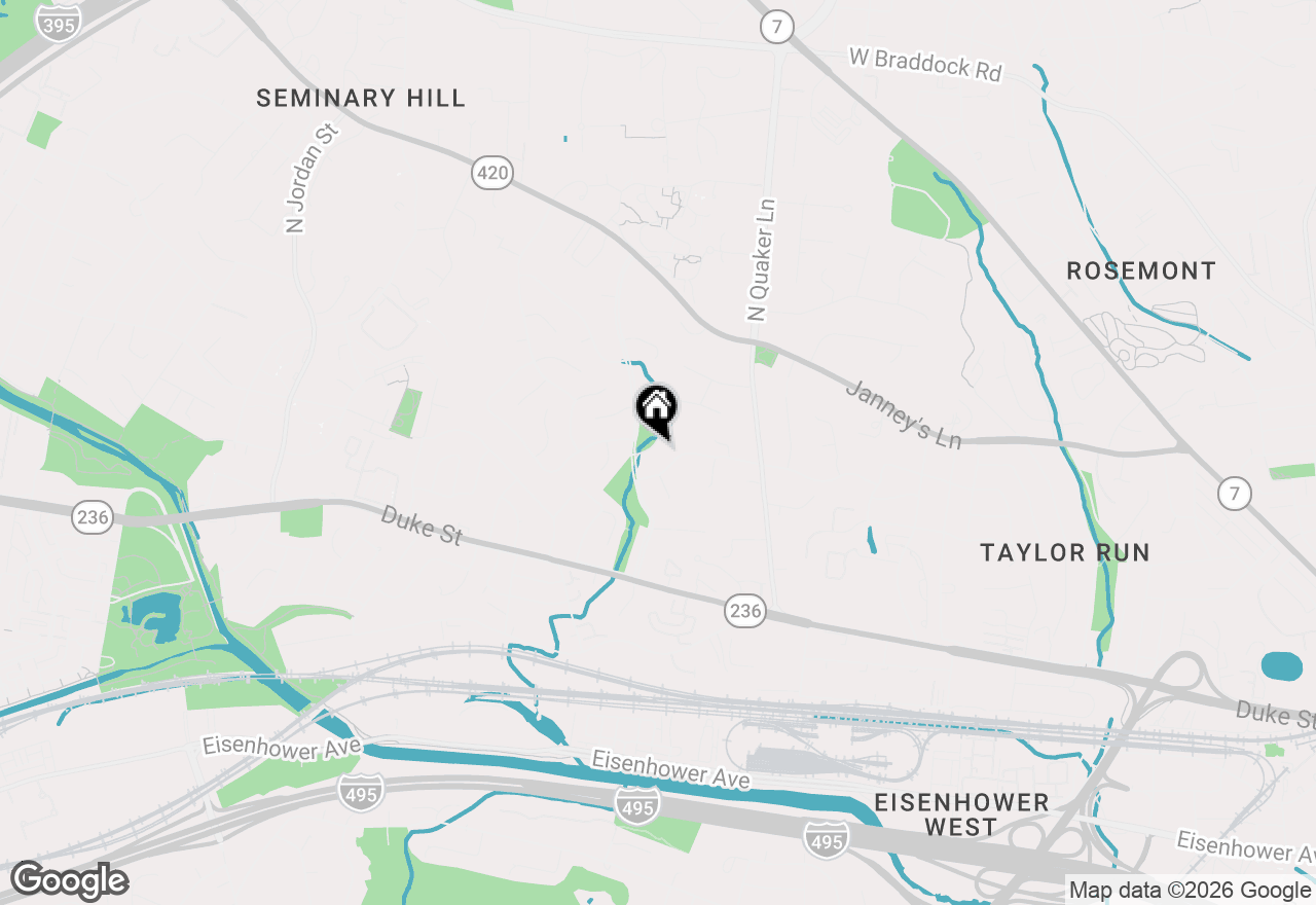 Map of 3604 Dearborn Place, Alexandria, VA 22304